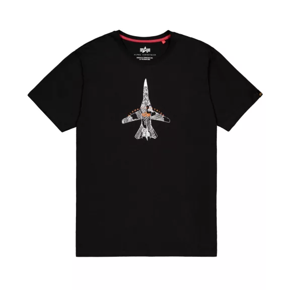 Air Force Sketch T-Shirt - black Air Force Sketch T-Shirt - black