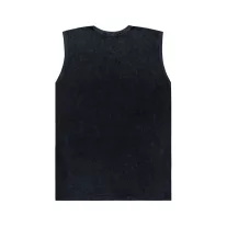 Waffle Small Logo Tank - black