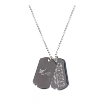 Dog Tag Necklace - silver