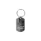 Dog Tag Key Ring - silver