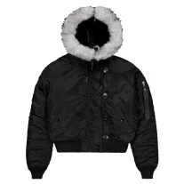 N-2B Cropped Winter Jacket Women - black