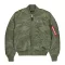 MA-1 VF Embroidery Back Bomber Jacket - sage green