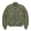 MA-1 VF Embroidery Back Bomber Jacket - sage green