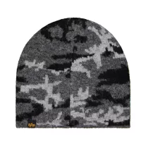 Cone Camo Beanie - black camo