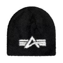 Fluffy Beanie - black