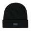Metal Label Beanie - black
