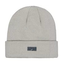 Metal Label Beanie - silver