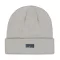 Metal Label Beanie - silver