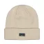 Metal Label Beanie - organic beige