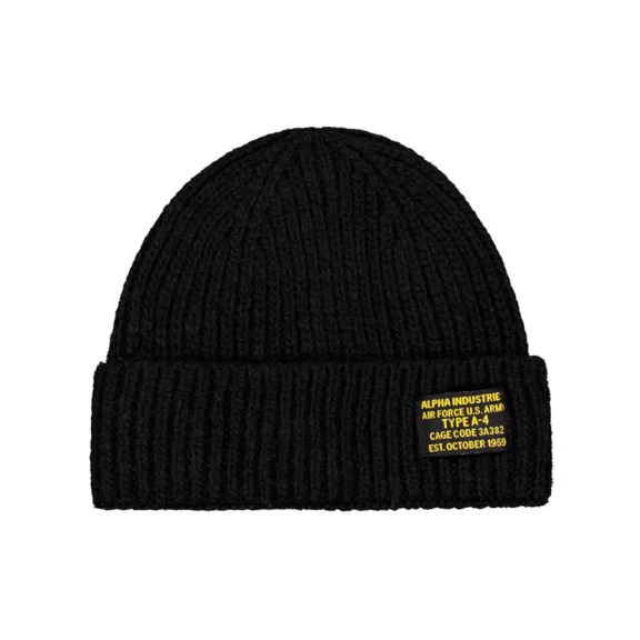 A-4 Watch Vintage Beanie - black A-4 Watch Vintage Beanie - black
