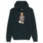 Embroidered Hoodie Filou LXXVIII. - Black