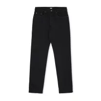 Tapered Denim Jeans - black