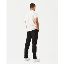 Tapered Denim Jeans - black