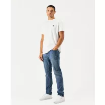 Tapered Denim Jeans - washed vintage