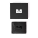 Leather Billfold Wallet With Gift Box - Black Leather Billfold Wallet With Gift Box - Black