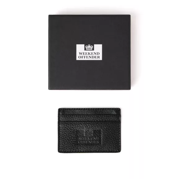 Leather Card Holder With Gift Box - Black Leather Card Holder With Gift Box - Black