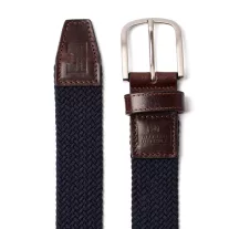 Boxed Woven Belt - Navy