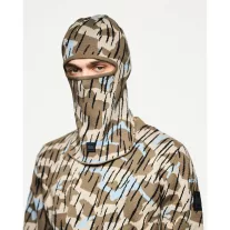 Oden Camo Rib Knit Balaclava - Tobacco Brown