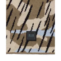 Oden Camo Rib Knit Balaclava - Tobacco Brown