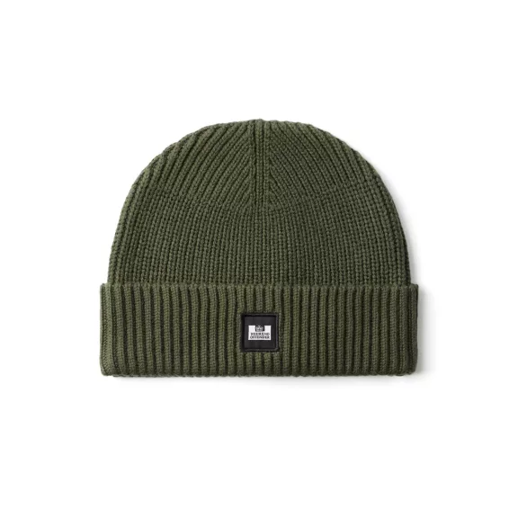 Kettama Rib Knit Beanie - Black Forest Green Kettama Rib Knit Beanie - Black Forest Green