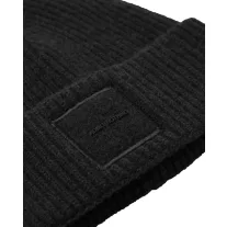 Palmyra Rib Beanie - Black