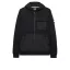 Daponte Zip Through Hoodie - black