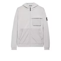 Daponte Zip Through Hoodie - rhino