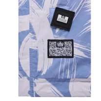 Technician Camo Cotton Jacket - cornflower blue
