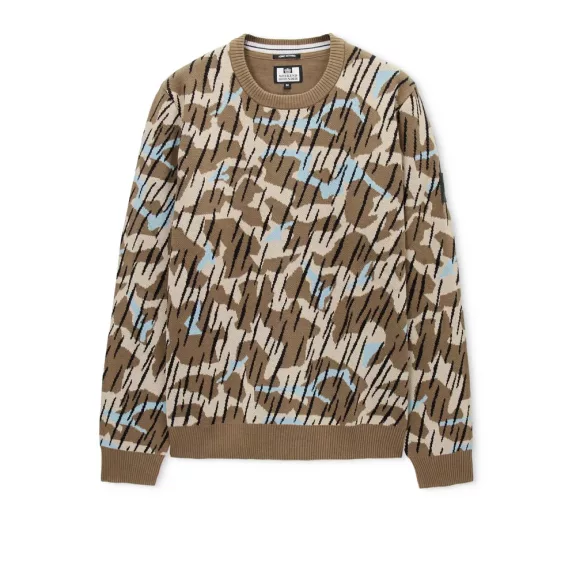Difranco Camo Jumper - Tobacco Brown Difranco Camo Jumper - Tobacco Brown