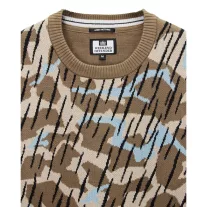Difranco Camo Jumper - Tobacco Brown