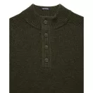 Castillos Knitted Wool Quarter Neck Sweater - castle green Castillos Knitted Wool Quarter Neck Sweater - castle green