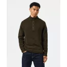 Castillos Knitted Wool Quarter Neck Sweater - castle green Castillos Knitted Wool Quarter Neck Sweater - castle green