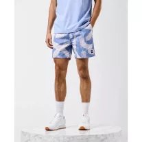 Anzio Camo Shorts - cornflower blue