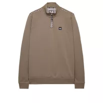 Matisa Quarter Neck Sweatshirt - mocha brown