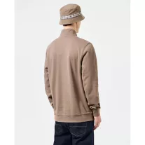 Matisa Quarter Neck Sweatshirt - mocha brown