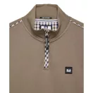 Matisa Quarter Neck Sweatshirt - mocha brown Matisa Quarter Neck Sweatshirt - mocha brown