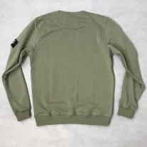 All Over Crew Neck - olive/black