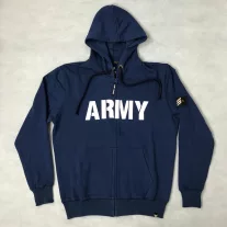 Army Zip Hoody - navy