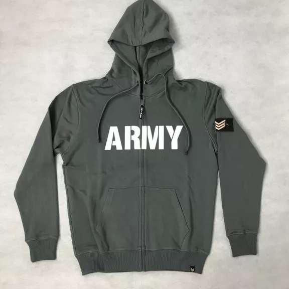 Army Zip Hoody - steel grey Army Zip Hoody - steel grey