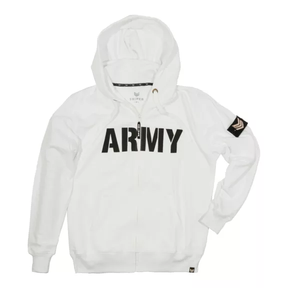 Army Zip Hoody - white Army Zip Hoody - white