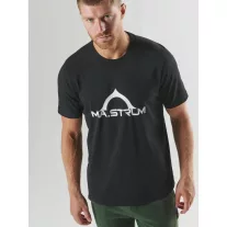 Bora Half Compass Print Tee - Jet Black