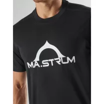 Bora Half Compass Print Tee - Jet Black