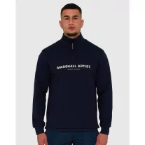 Coastal Erosion 1/4 Zip Sweat - Navy
