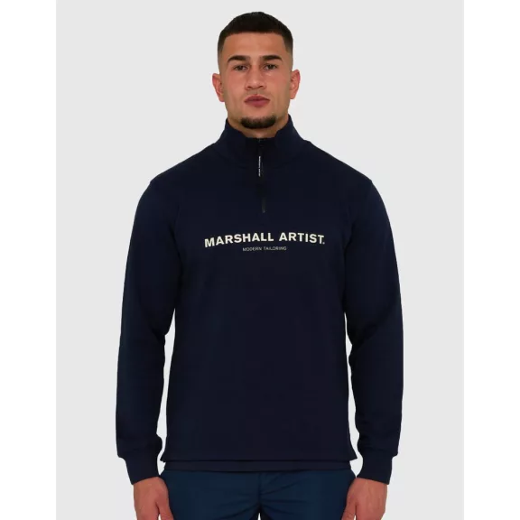 Coastal Erosion 1/4 Zip Sweat - Navy Coastal Erosion 1/4 Zip Sweat - Navy