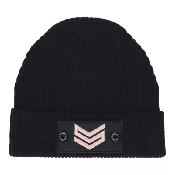 Commander Patch Beanie - black Commander Patch Beanie - black