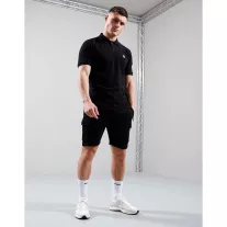 Embroidered Siren Polo Shirt - black
