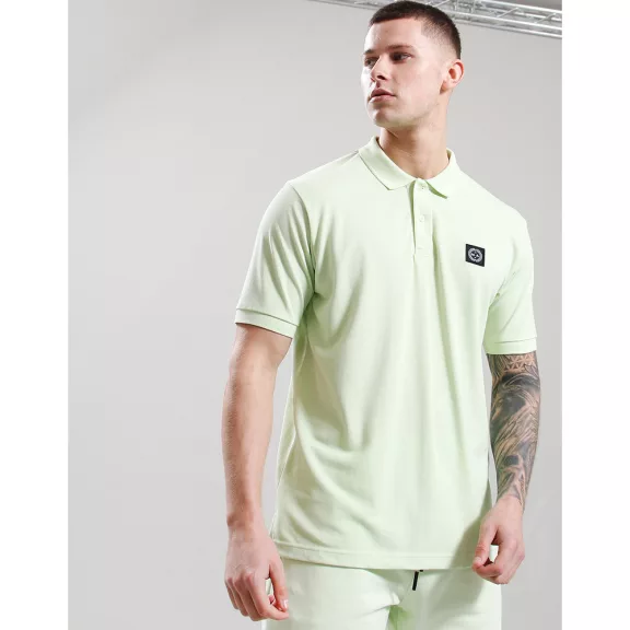 Embroidered Siren Polo Shirt - lime Embroidered Siren Polo Shirt - lime