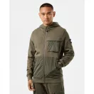 Daponte Zip Through Hoodie - castle green Daponte Zip Through Hoodie - castle green