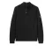 Castillos Knitted Wool Quarter Neck Sweater - black