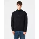 Castillos Knitted Wool Quarter Neck Sweater - black Castillos Knitted Wool Quarter Neck Sweater - black